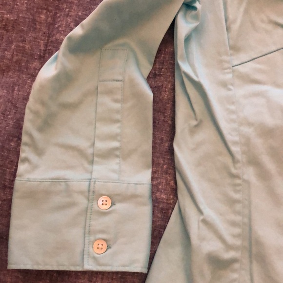 Banana Republic Button Down Shirt Blouse Light Blue 3/4 Sleeve Stretch Size XS - Picture 5 of 7